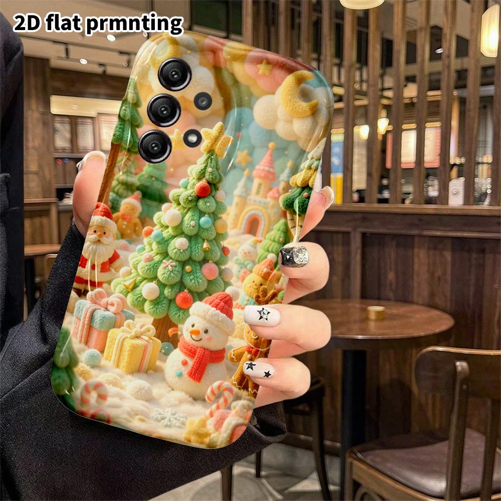 Phone case: 2D flat, suitable for Samsung Galaxy A34 A35 M05 M06 S20 S22 S21 FE Plus 5G, magical forest, perfect Christmas and Halloween holiday gift