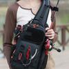 New Lure Box Gear Storage Bag Fishing Tackle Backpack Fanny Pack for Men Fly Fishing Backpack with Rod Holder Sling Shoulder Bag
