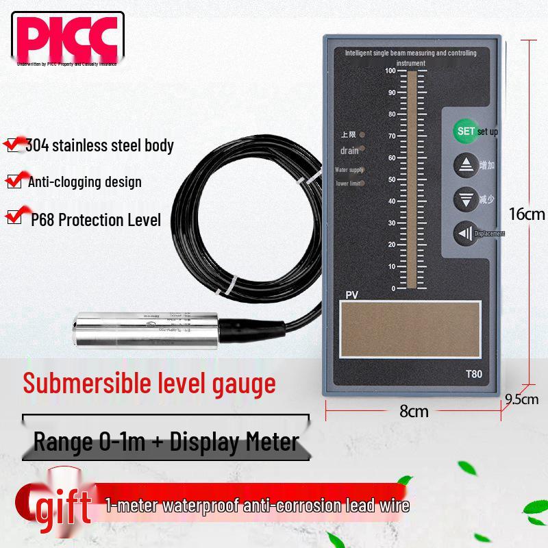 Submersible Water Level Sensor 4-20mA Voltage Transmitter