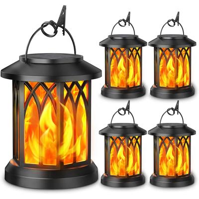 LED Solar Energie Simulation Flamme Lampe mit Clip Wasserdichte Outdoor Wand Lampe Garten Landschaft Lampe Garten Weihnachten DecorationL
