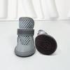 4Pcs Wear Resistant Dog Mesh Shoes Non-Slip Puppy Foot Covers Practical Pet Net Boots  Hot Pavement