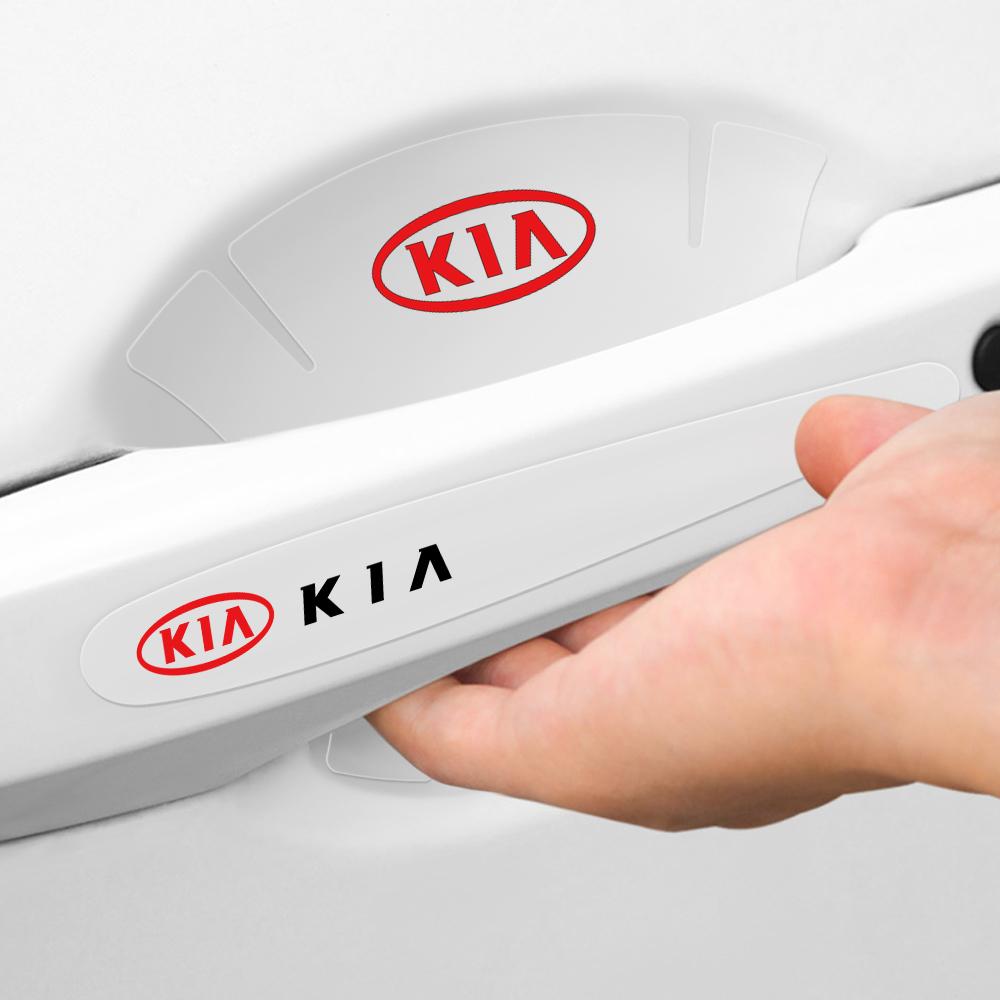 4/8Pcs Car Door Handle Transparent Protection Sticker for Kia Sportage 3 Rio K2 Ceed Carnival Picanto Soul EV6 Niro Forte Seltos