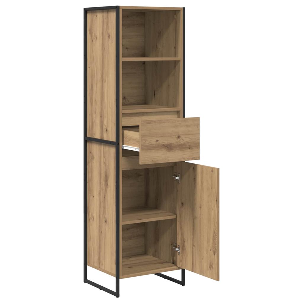Bookshelf Rustic Oak Design 43 x 36 x 150.5 cm