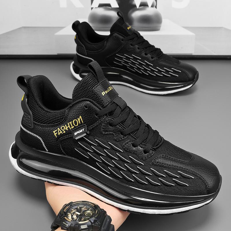 Herren Laufschuhe Atmungsaktive Strick Sport Sneakers Kissen Leichte Casual Gym Athletic Trainer Jogging Tennisschuhe