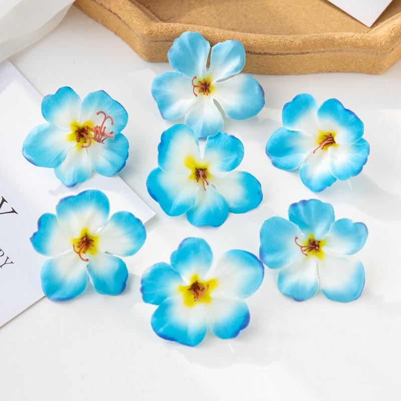 

Faux Flower Head Orchid Artificial Flower Suitable for Home Wedding Decoration Diy Cherry Embroidery Flower Shooting Props Decoration Fake Flowers 20 pcs