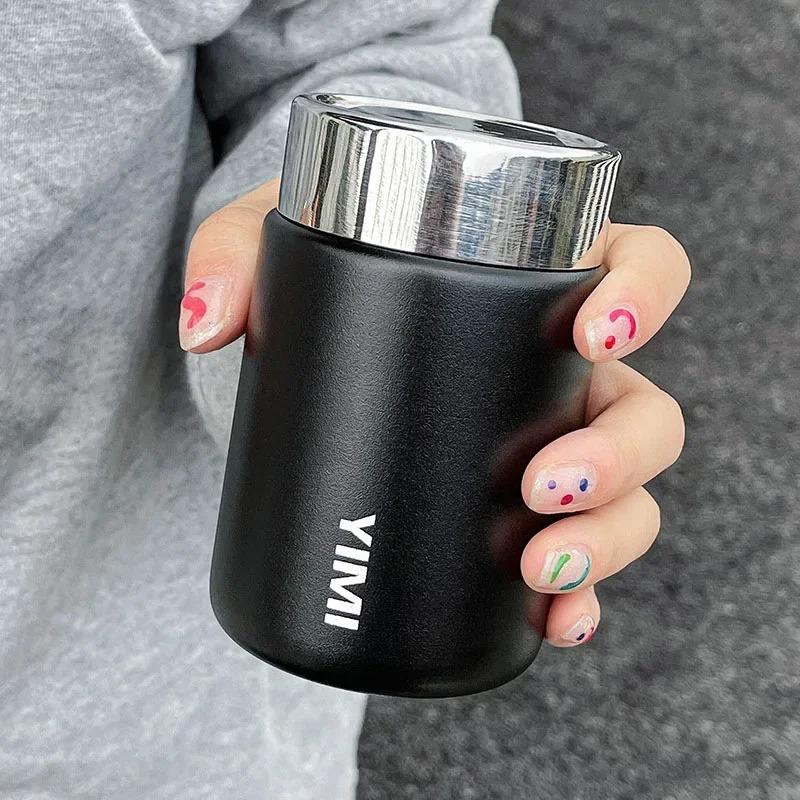 Macaron Mini Cup 230ml for Girls Simple Compact Convenient 316 Stainless Steel Portable Coffee Cup Household Kitchen Supplies