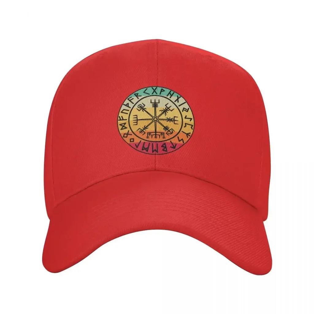 Kompass Vegvisir Runen Tattoo Trucker Cap Verstellbar Erwachsener Wikinger Legende Baseballkappe Hip Hop