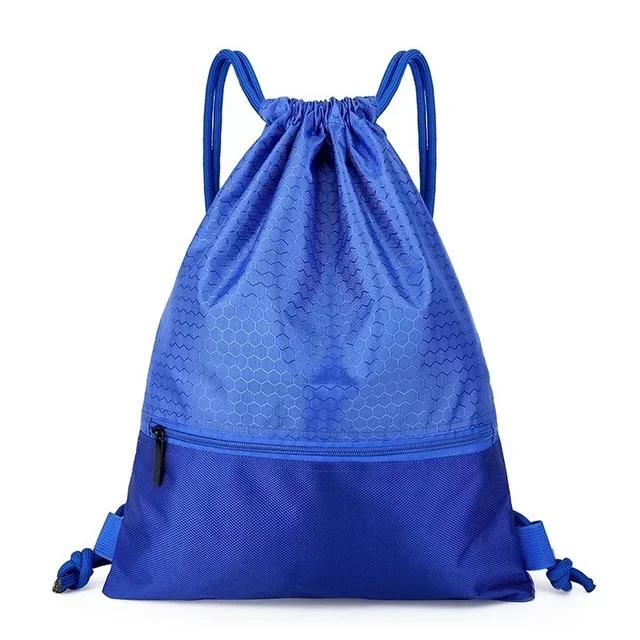 Sport 5 Farben Kordelzugtasche Einfacher Rucksack Herren- und Damen-Fitnessrucksack Leichte Basketballtasche Oxford Reißverschlusstaschen