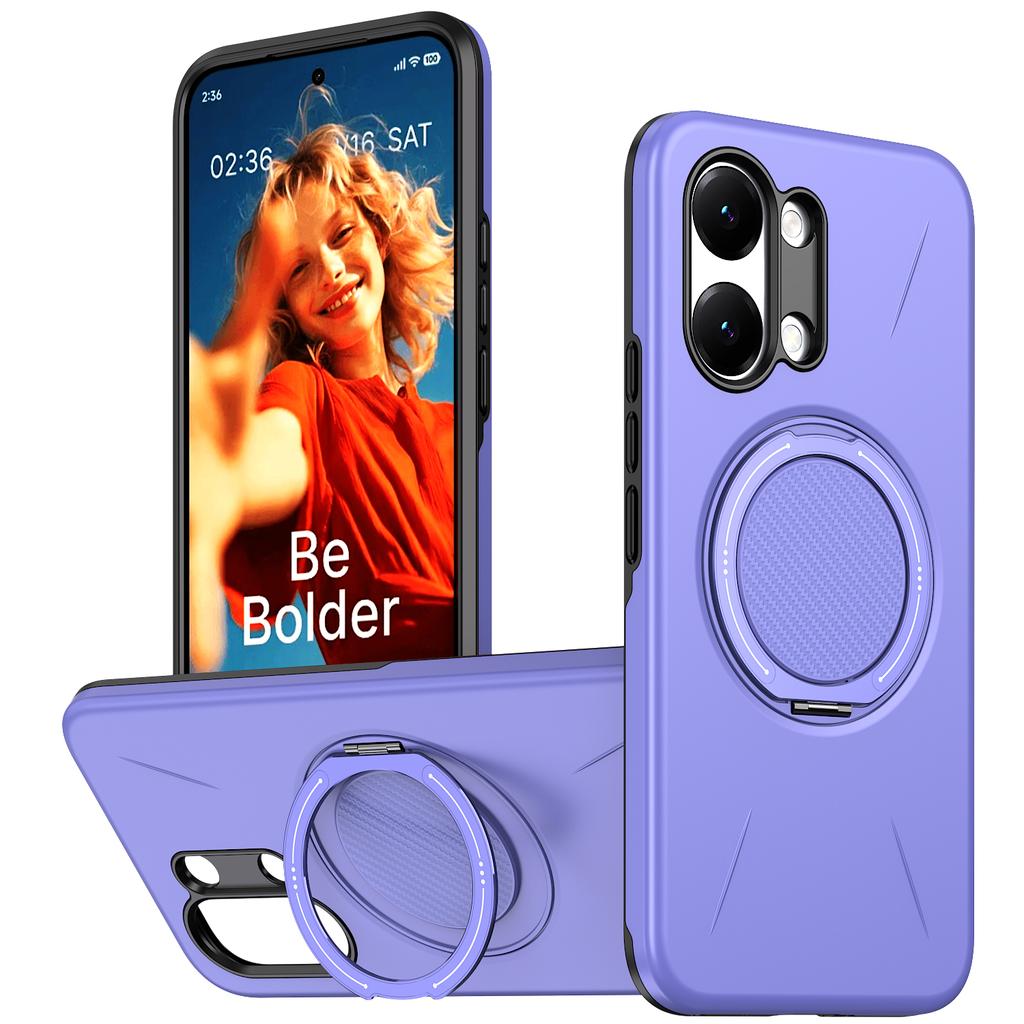 360° Rotate Ring Holder for Magsafe Magnetic Bracket Phone Case for Xiaomi Poco X7 X8 Pro Max M8 Pro Armor Shockproof Cover