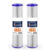 2 Τεμάχια Φίλτρο Νερού Κασέτα για ECP5-20BB, SPC-45-2005 W5CPHD,CP5-BB, 20 ιντσών Πτυχωτό Φίλτρο Ιζημάτων Νερού για Όλο το Σπίτι 5 Micron