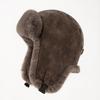 Leather Hat Lei Feng Hat Men Winter Thickened Pilot Warm Hat Women Northeast Windproof Cold Riding Headphones Bike Hat