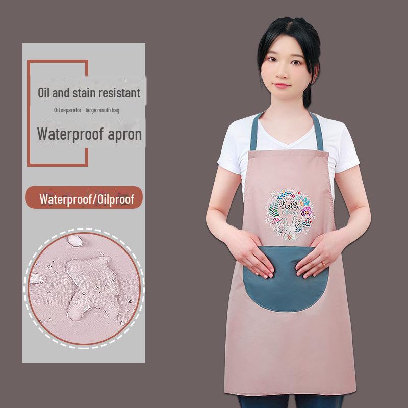 Waterproof & Oil-Proof Logo Apron for Men and Women - Ideal for Cooking At Home