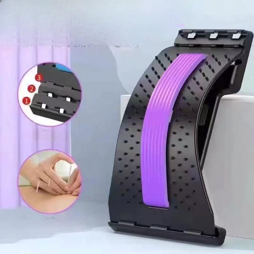 1pc 4-Level Back Stretcher | Ergonomic Posture Corrector & Spine Support - Yoga/Pilates Essential,Sports Relief Back Fatigue