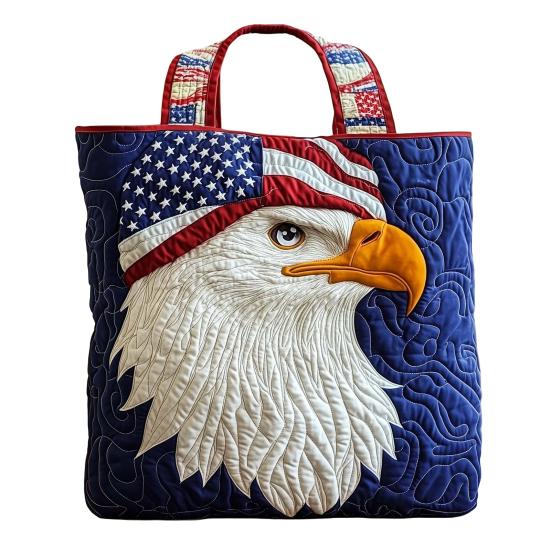 USA 250th Anniversary Tote Bag Independence Day Handbag Red White Blue Grocery Bag L R