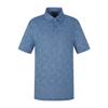 SUPERIOR Men'S Basic Jacquard Collared T-Shirt Blue (Imjftty20743)