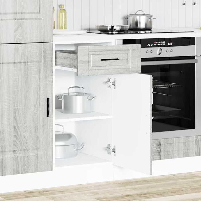 VidaXL Kitchen Cabinet Porto Sonoma Grey Engineered Wood 853953