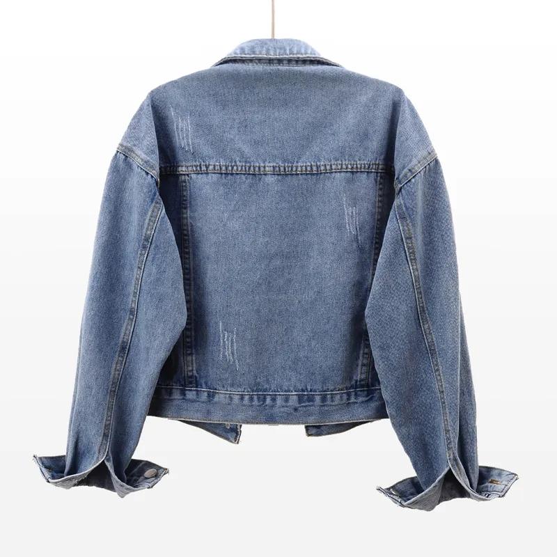 Female Casual Loose Spring Autumn Outerwear Vintage Denim Jacket Women Korean Fashion Short Jeans Coat