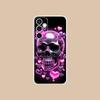 Silver Skull Clear Mobile Phone Case for Samsung Galaxy S25 S24 S23 S22 S21Plus FE Ultra Colorful Cover