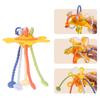 Baby Pull String Toy Brain Development Interactive Fine Motor Skill Colorful Silicone Pull String Se