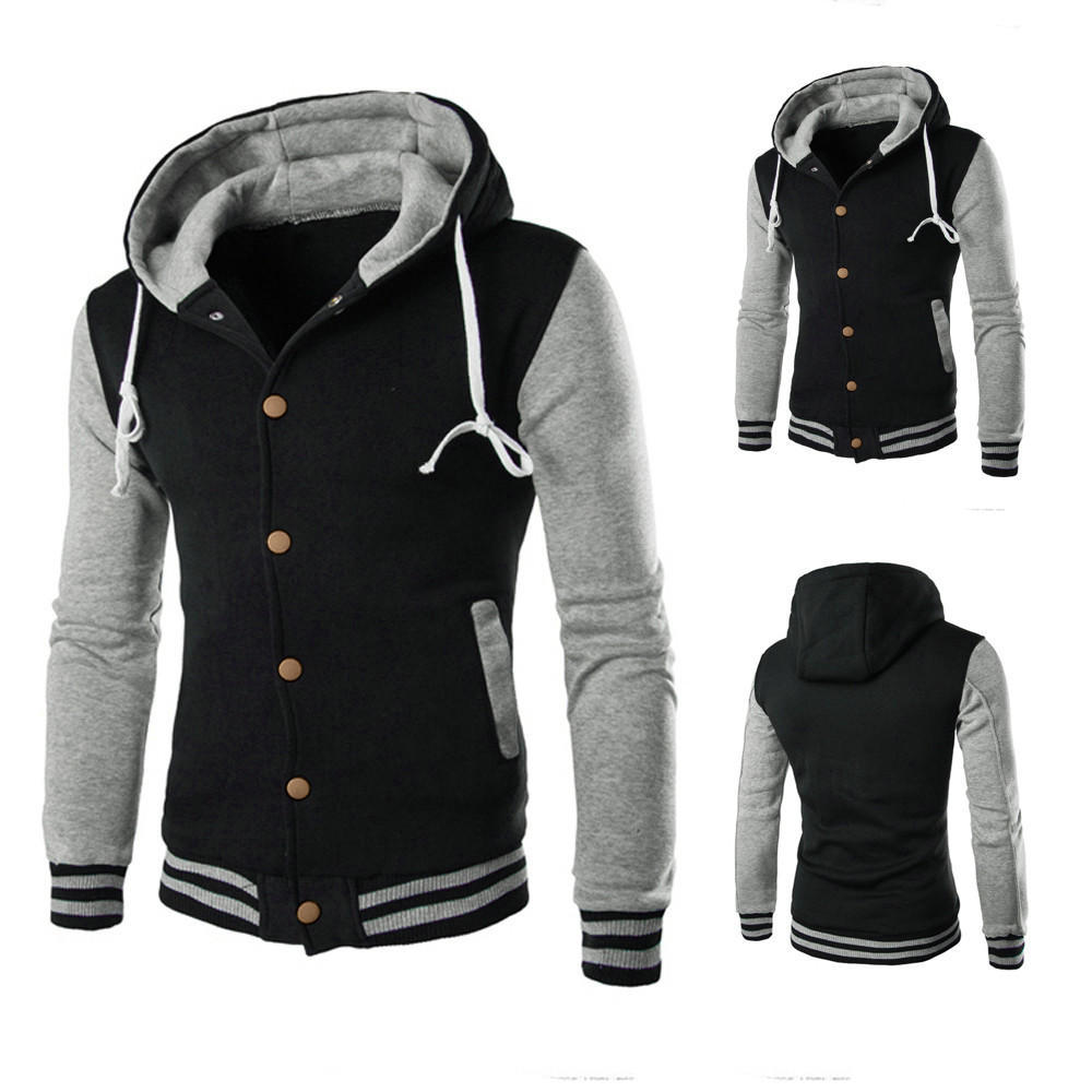 GREFER Men Warm Hooded Sweatshirt Jacket Outwear Sweater Winter Slim Hoodie Coat Navy GREFER Men Warm Hooded Sweatshirt Jacket Outwear Sweater Winter Slim Hoodie Coat Navy