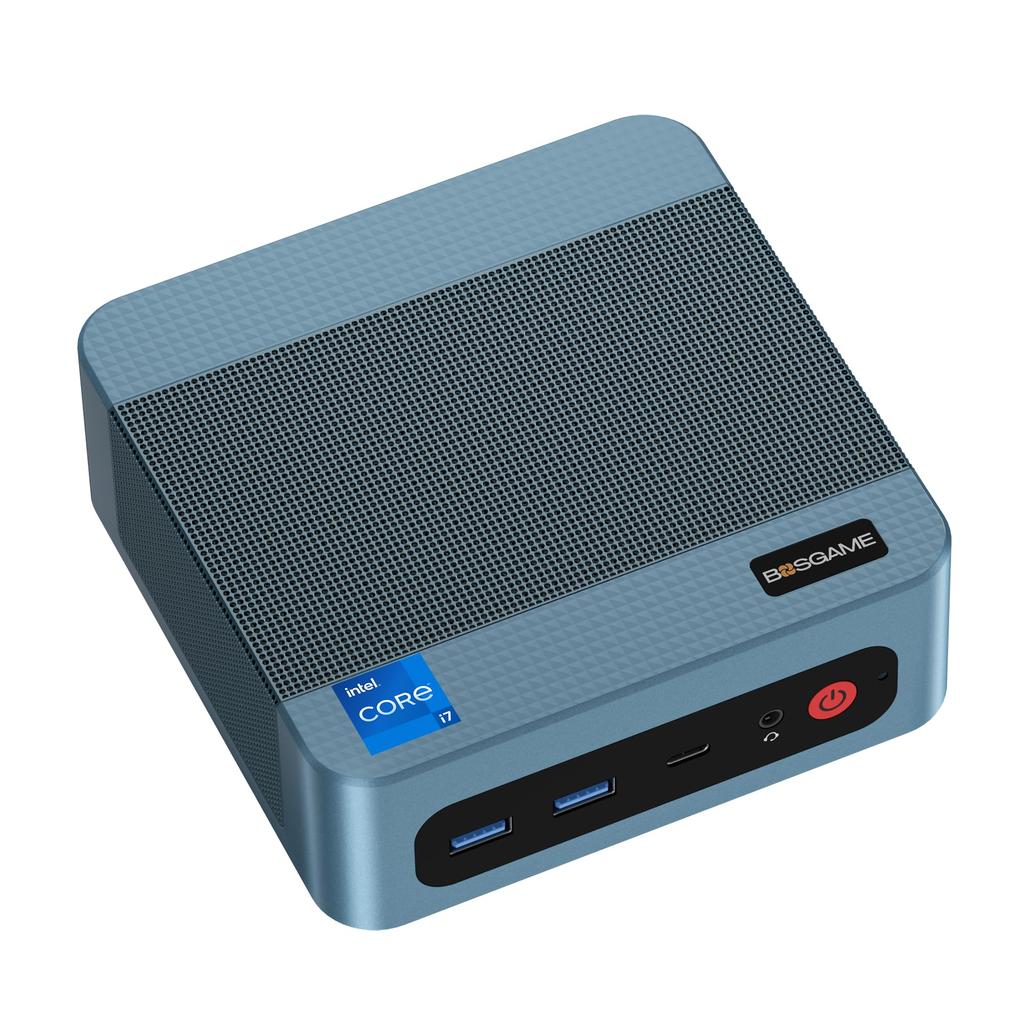 BOSGAME Intel Mini PC P2Plus 12th Gen Core 32GB 512GB NVMe PCIe 14 Max Frequency Triple Display Output up to 8K 60Hz 6 Windows 11 Pro i7-12700H, DDR5,