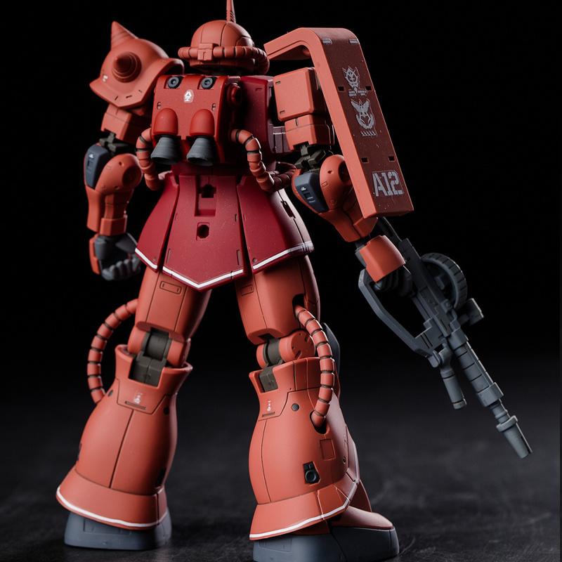 GTO Char's Zaku HG 1/144 Mech Assembly Model Kit Action Figures Desktop Decoration Doll Boys' Puzzle Toys Gift Collectible