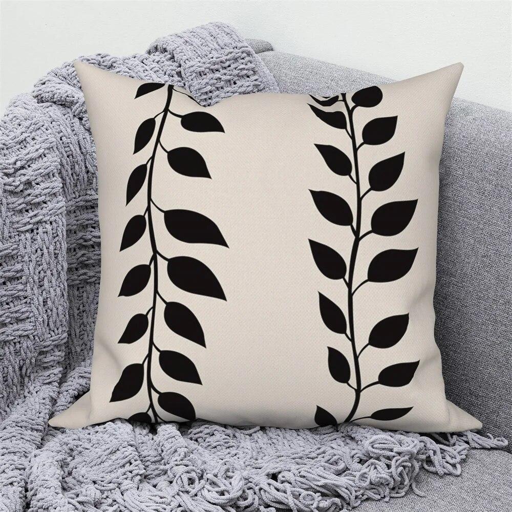 Pillowcase Home Decor Sofa Nordic Decorative  Abstract Geometric Plant Cushion