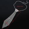 Fashionable Women's Rhinestone Bowtie Tassel Necklace - Party Jewelry Luxury