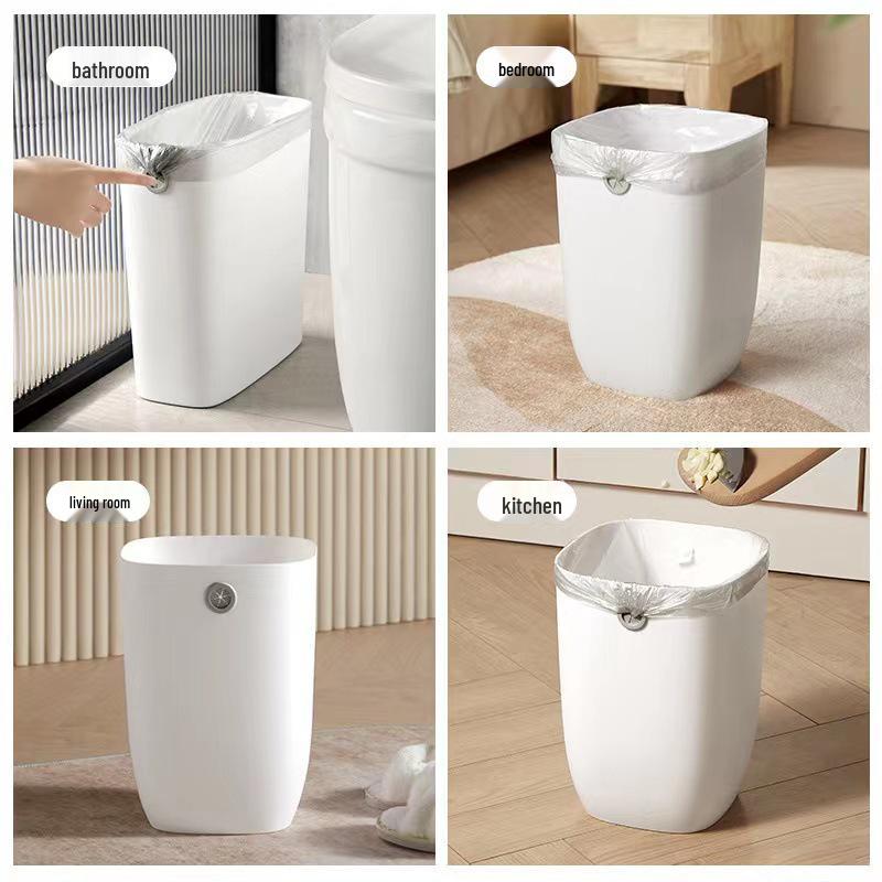 Nordic Large-Capacity Lidless Trash Can for Home - Ideal for Living Room, Kitchen, Bedroom, Bathroom