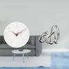 Silent Decorative Wall Clock And Minimalist Abstract Art Sculpture for Home Office Kitchen Study