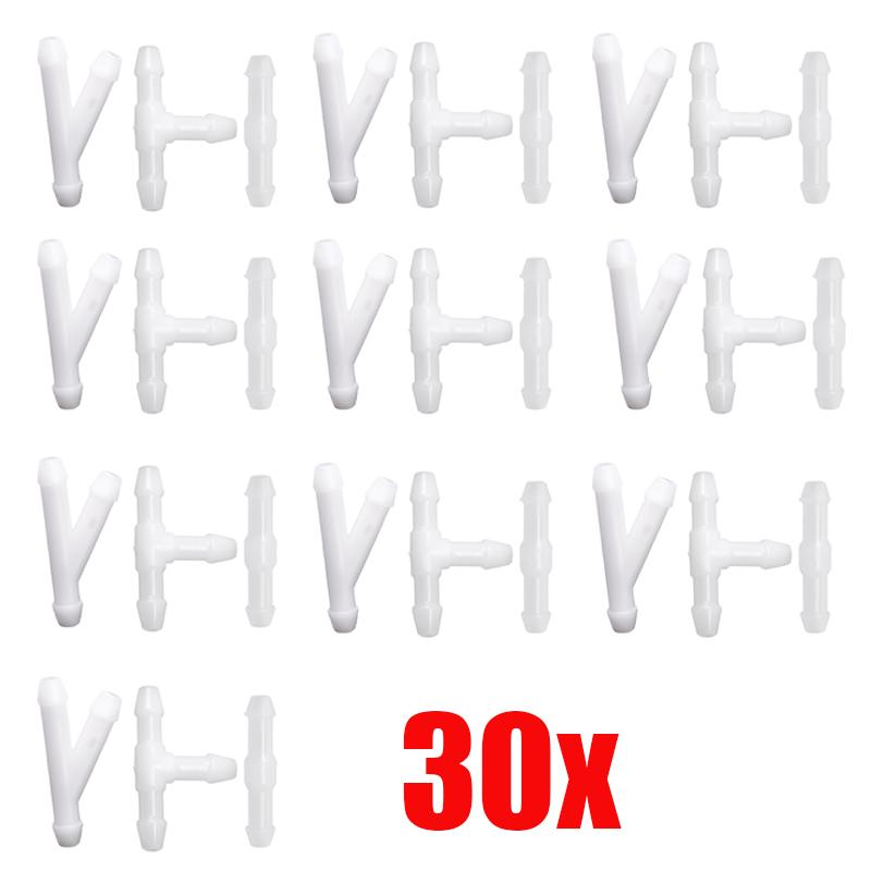 Wiper Spray Pipe Joint 3 Style T Y I Type Car Windshield Washer Pipe Nozzle Hose Joiner Auto Accessories