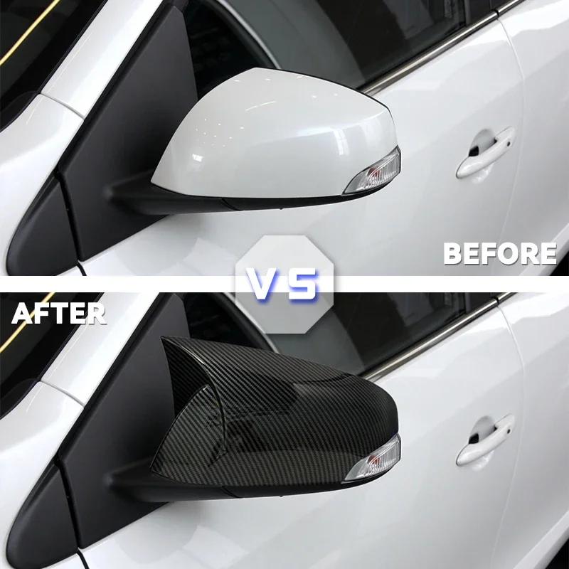 Autozubehör Piano Black Tuning Auto Sport Fledermaus Design RS Seitenfledermaus Design Spiegelabdeckung für Renault Fluance für 2010-2016