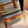 Nanfeng Versatile Trend Pana Holiday Bucket Bag Women's 2025 New Summer Hand Woven Bag Crossbody Bag