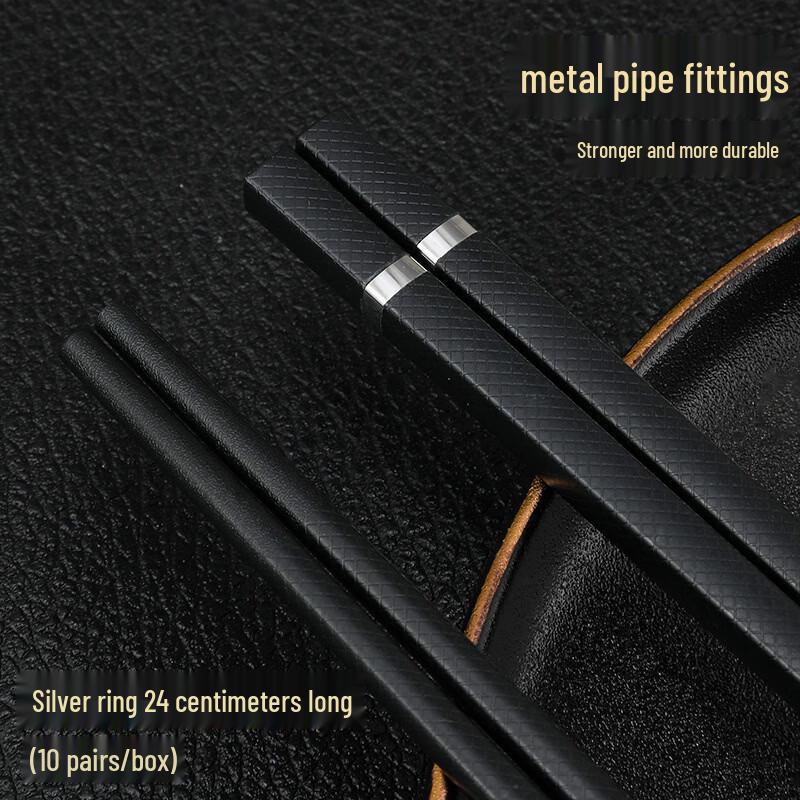Premium Alloy Chopsticks with Decorative Ring