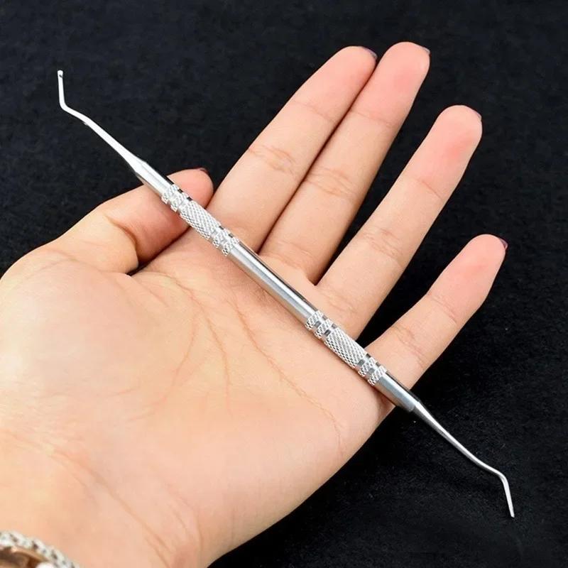 Professional Ingrown Fingernail Tool Offset Leg Pedicure for Care of The Toenail Hook