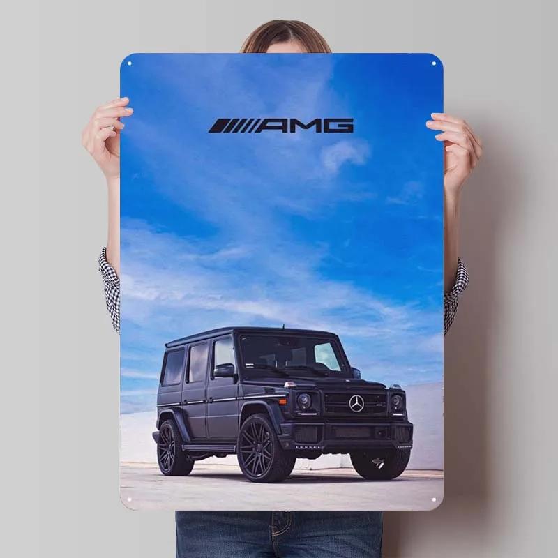 Sign Cars Poster Home Decoration Living Room Retro Metal Tin Sign Plaque for Garage Wall Art Decoration Interior
