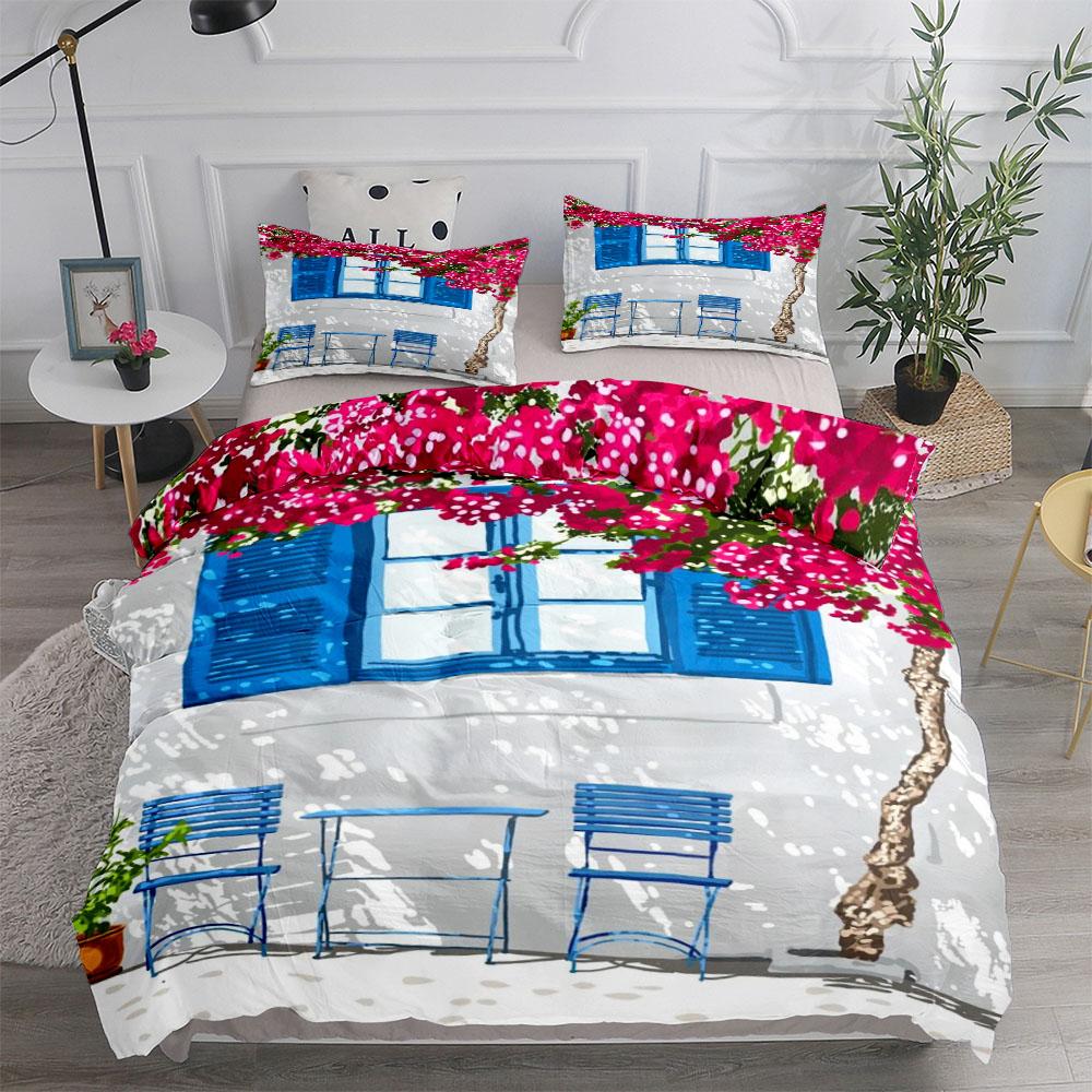 Sada povlečení na peřinu Country Cottage Ibérian UK Jednolůžko Dvoulůžko Queen King US Twin Full King Size