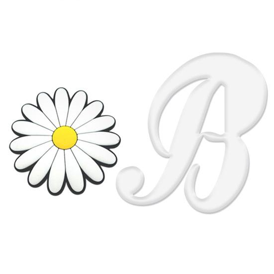 English Letter Hole Bag Charm Lightweight Reusable Beach Tote Handbag Hole White Alphabet Decoration DIY Hole Bag Accessories