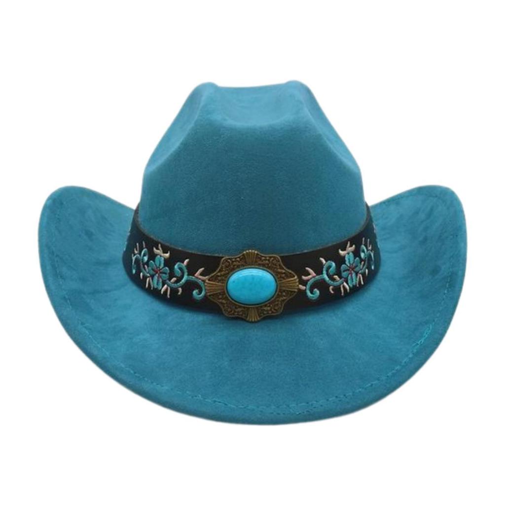 Foreign Trade  Tourism Top Hat Niche Western Cowboy Hat Niche Ethnic Style Skull Stage Dance Performance Hat