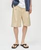 Kofwi Cleve Multi-Tuck Shorts Beige