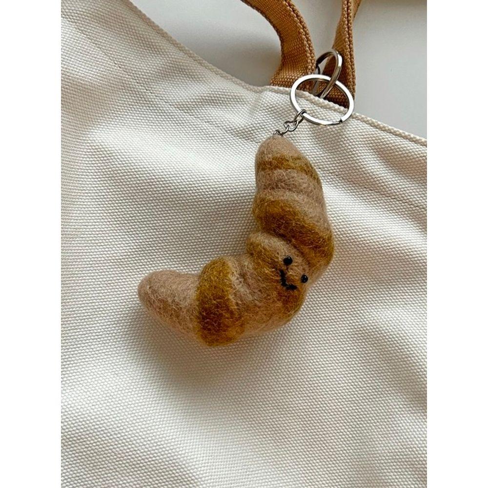 Elegant Bord Bröd Vänner Nyckelring 3 Typer Nyckelring Handgjord Docka