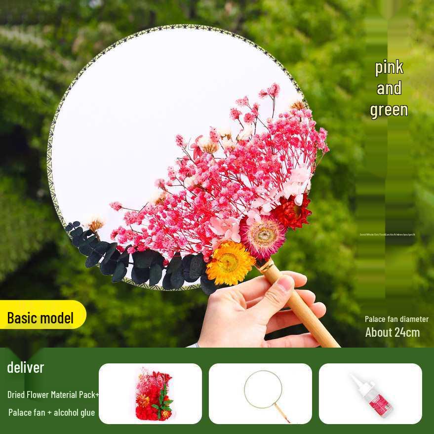 Dried Flower Fan DIY Kit for International Women's Day - Team Building & Handmade Gift