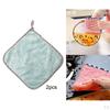 2PCS Absorbent Microfiber Kitchen Cloth Dish Cleaning Towel