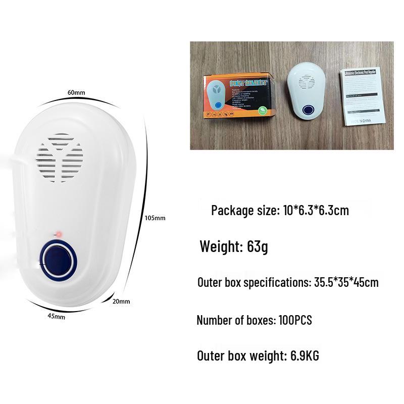 Ultrasonic Pest Repeller: Multi-Frequency Mosquito, Insect, Cockroach, and Rat Device