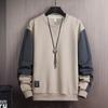 Spring Autumn Men Casual Sweatshirt Men Harajuku Streetwear Pullover Male Patchwork Loose O-Neck Hip Hop Sweatshirt