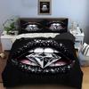 Sparkling Black Lips with Diamond Bedding Set for Kids Luxury Gift 3pcs Digital Print Comforter Set Soft Comfortable Breathable