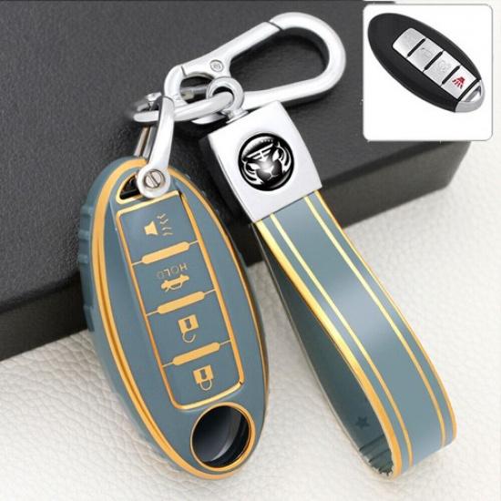 TPU Car Remote Key Case Cover Fob Shell Holder For Nissan Altima Maxima Infiniti