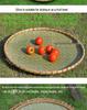 Large Handmade Bamboo Winnowing Basket - Round Woven Tray/Sieve for Drying or Decoration
