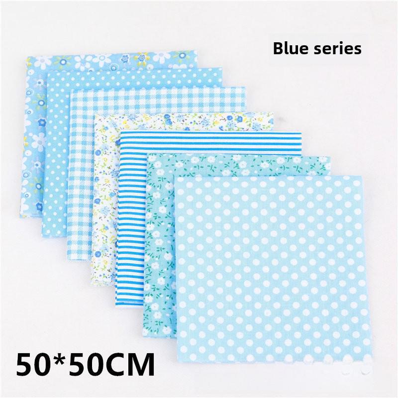 Qiaosi Patchwork Pure Cotton Fabric Set: Small Floral DIY Cloth for Handmade Crafts