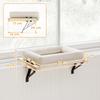 Cat Radiator Bed Adjustable Hanging Cat Hammock With Removable And Washable Cushion For Indoor Cats Cream White